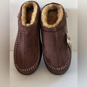 Zigzagger Men's Moccasin Slippers Memory Foam House Shoes Size 13-14 XL